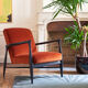 Fauteuil floating velours fox Redédition