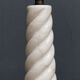 Italian lamp foot in twisted white marble