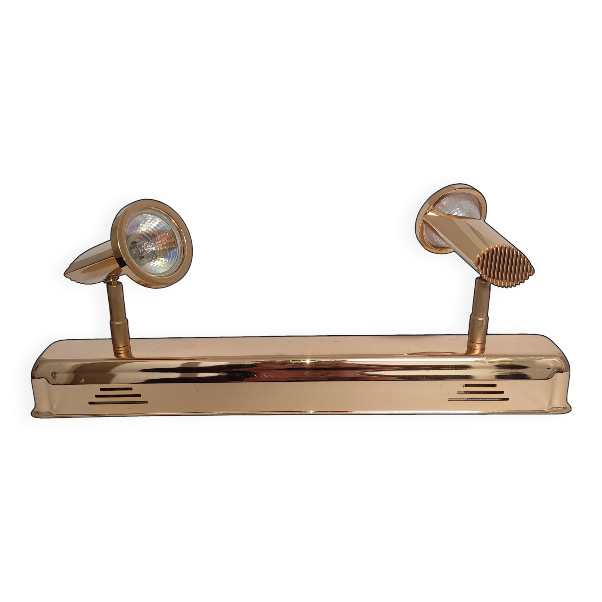 Double spot mural brass plated gold adjustable