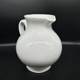 white ceramic cherry jug