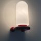 Pair of red and white Space Age wall lights 60s 70s