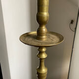 Large copper candlestick lamp base