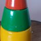 Wooden cat and dog stack toys