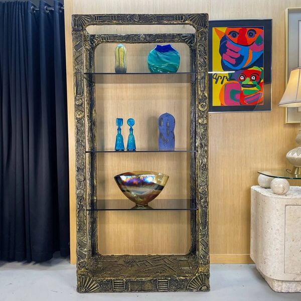 Étagères d'exposition Brutalistes Adrian Pearsall pour Craft Associates