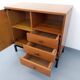 Vintage modernist style storage unit by Marcel Gascoin for Alveole in oak wood