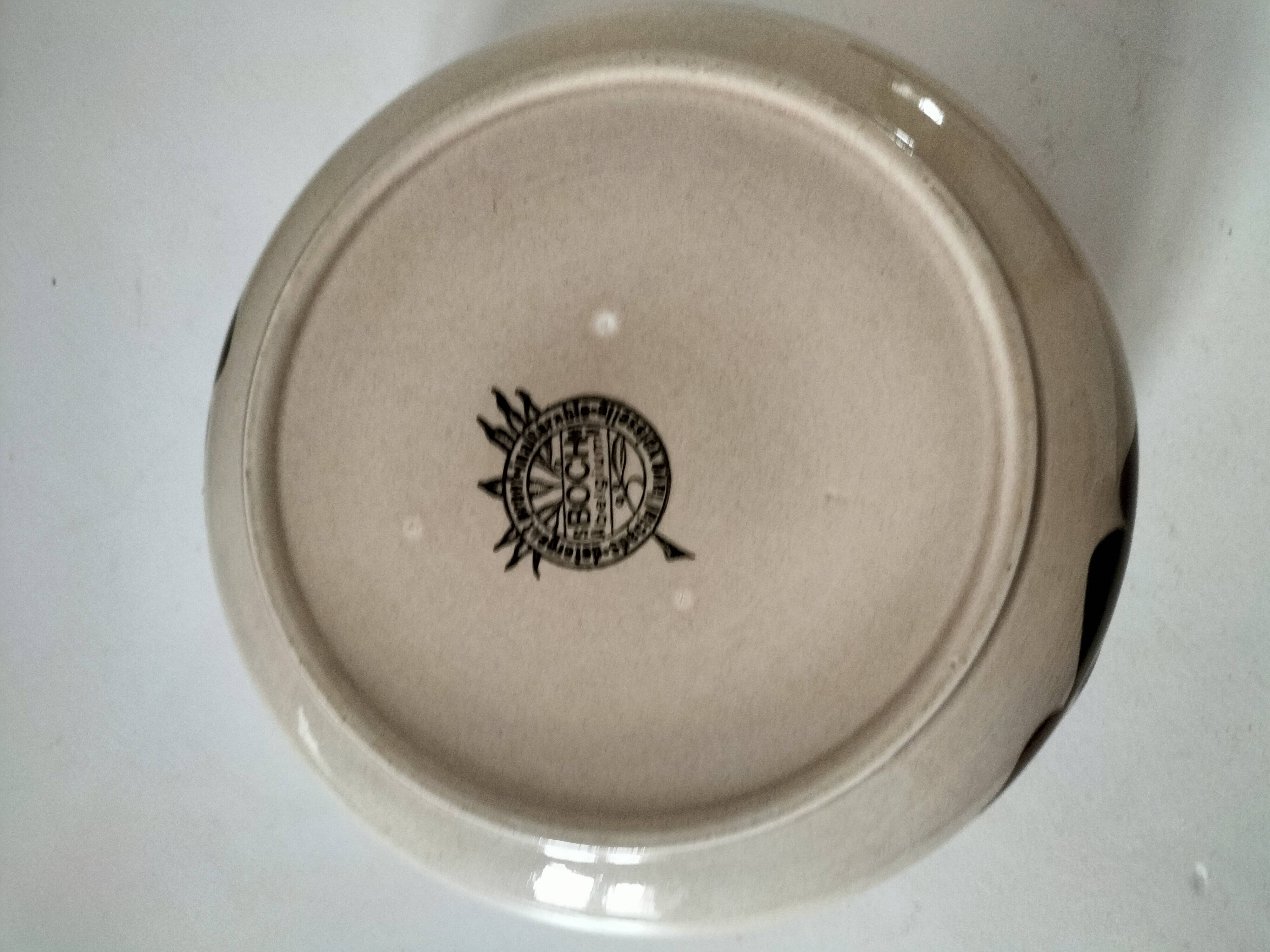 Villeroy & Boch dish, vintage beige stoneware from the 1970s