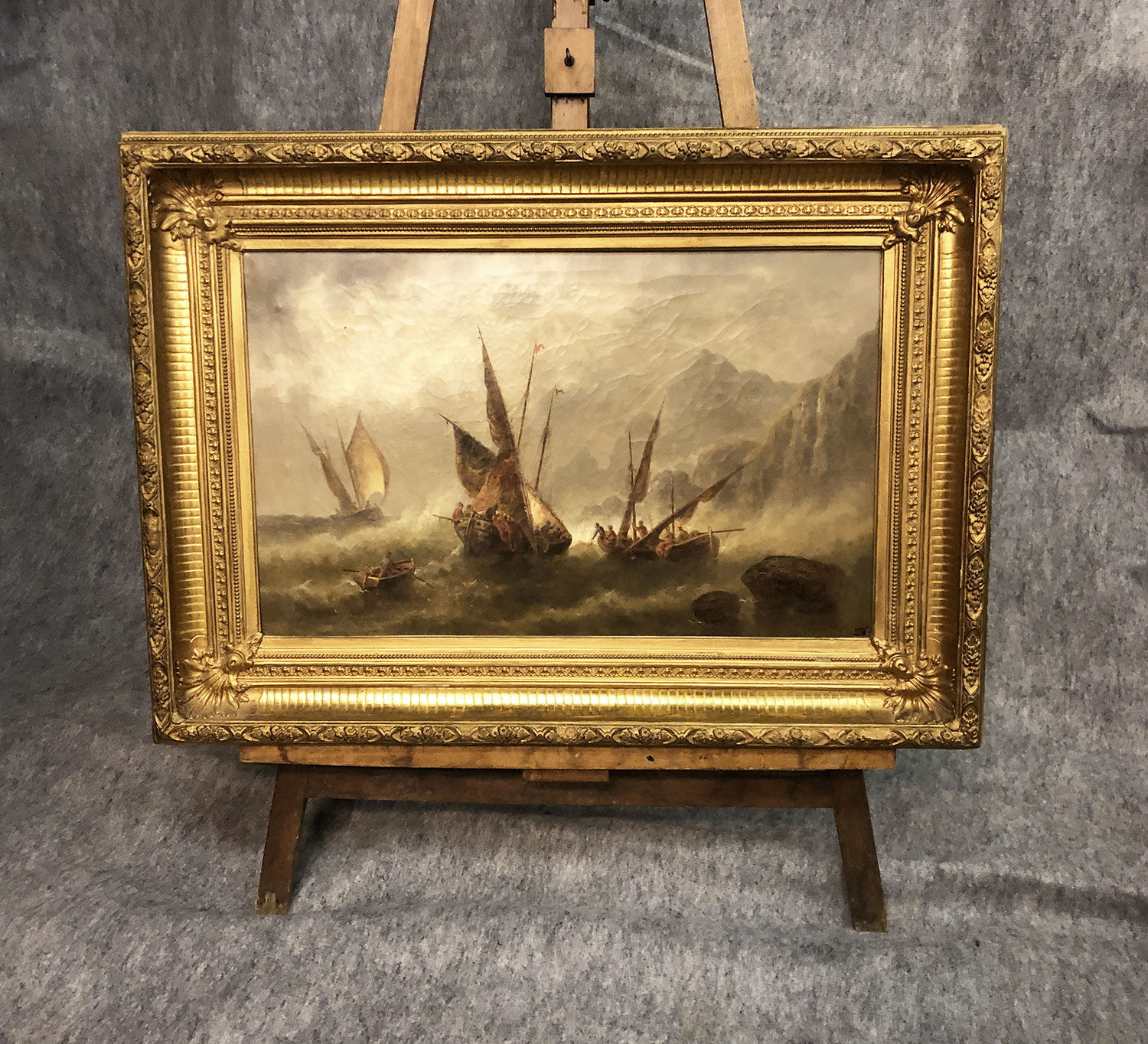Huile sur toile XIXe siècle
