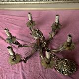 Gilt bronze chandelier 6 candles from the 100s