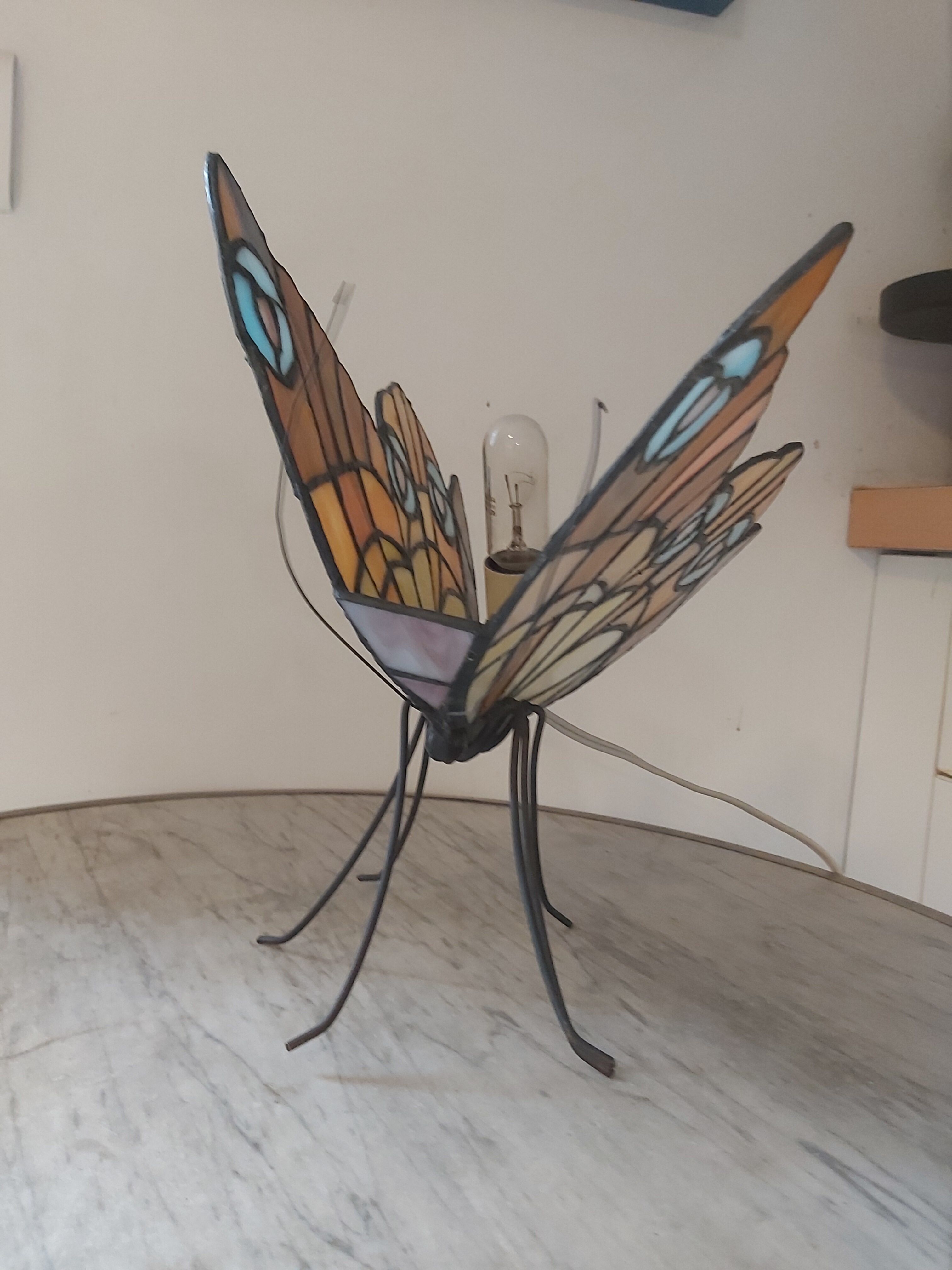 Vintage Tiffany butterfly lamp