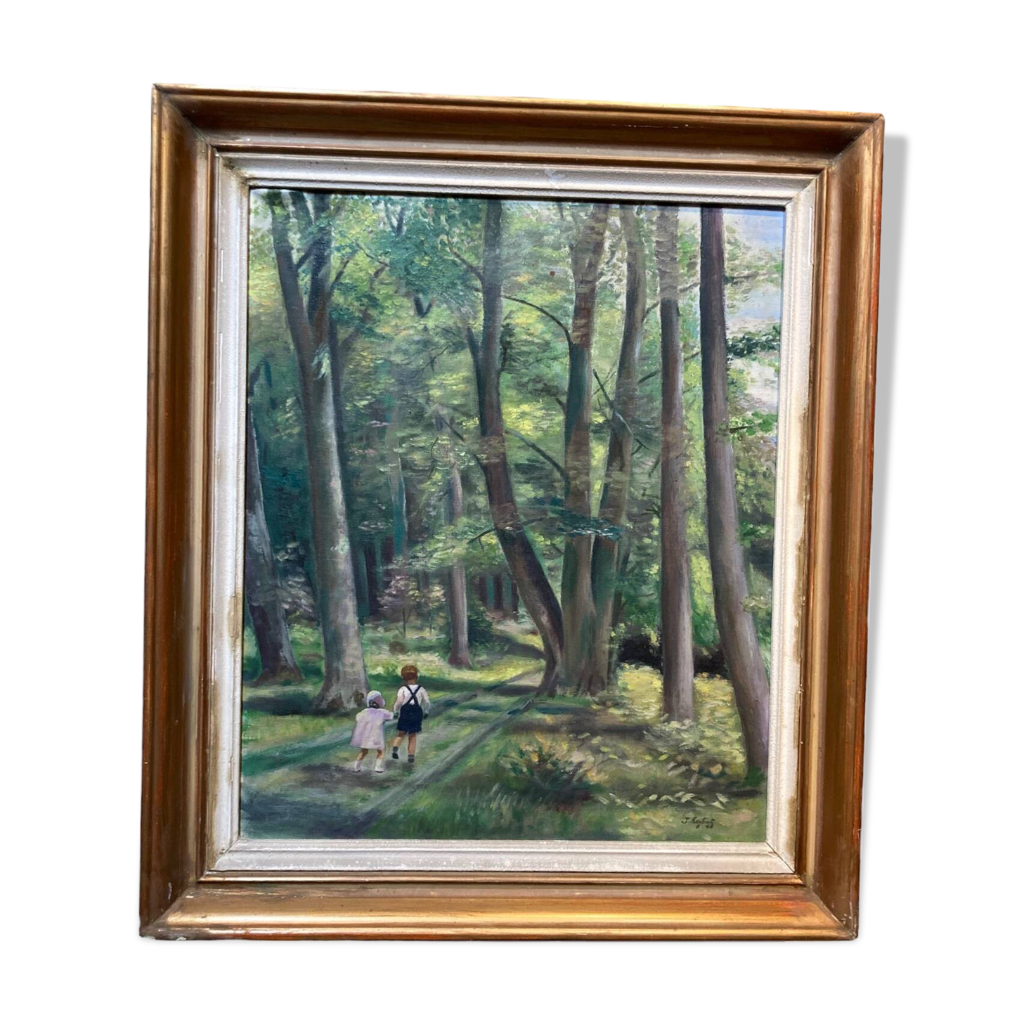 Original acrylic framed on two sides by J. Sabyt