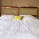 Vintage rattan canning headboard