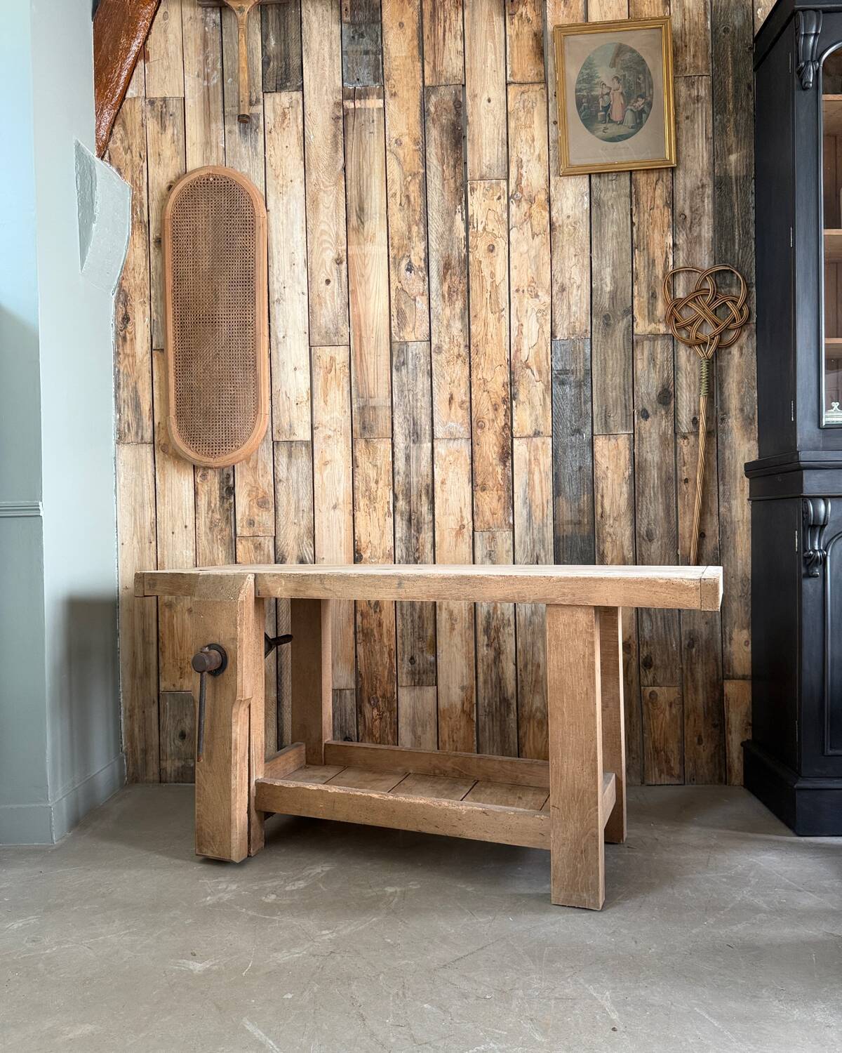 Renovated old workbench