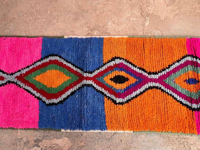 Handmade runner rug 350cm x 70cm