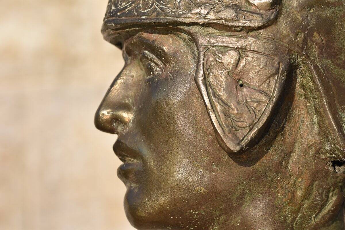 André Tajana (attributed to) Head of a Roman Warrior (1938)