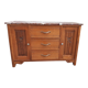 Commode art déco marbre et chêne