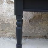 Ancienne table ou console patine noir
