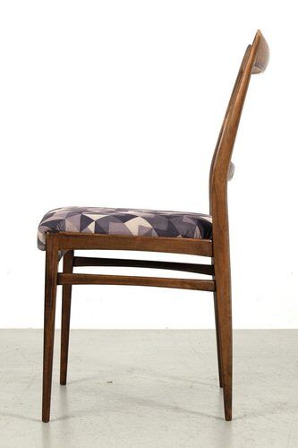 Chaises en tissu violet, ensemble de 2