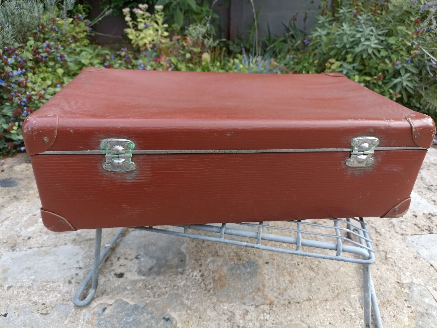 Petite Valise Ancienne Pour Poupée – Carton Années 1950 – Bon État