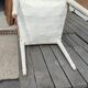 Série de 6 chaises de style Louis XVI laque blanche mate