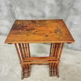 Set of 4 nesting tables Art Nouveau 1930s