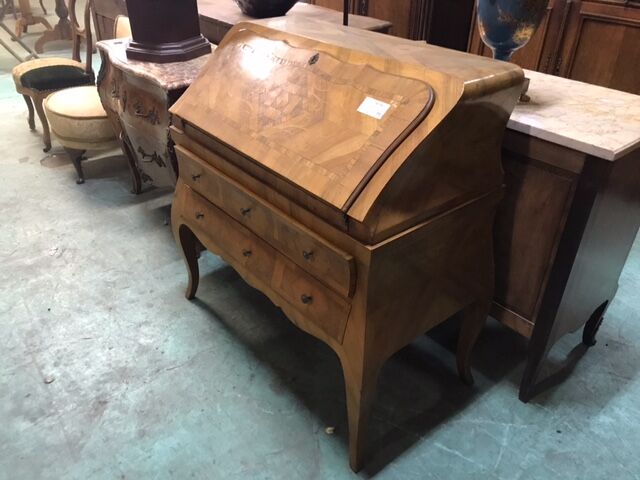 Walnut donkey back secretary