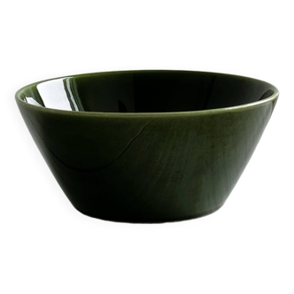 Salad bowl - dark green dish Boch Belgium.