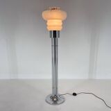 Mid-Century Chrome & Murano Glass Floor Lamp, Italy, 1970's