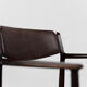 Brown leather executive chair by Arne Vodder, 1960