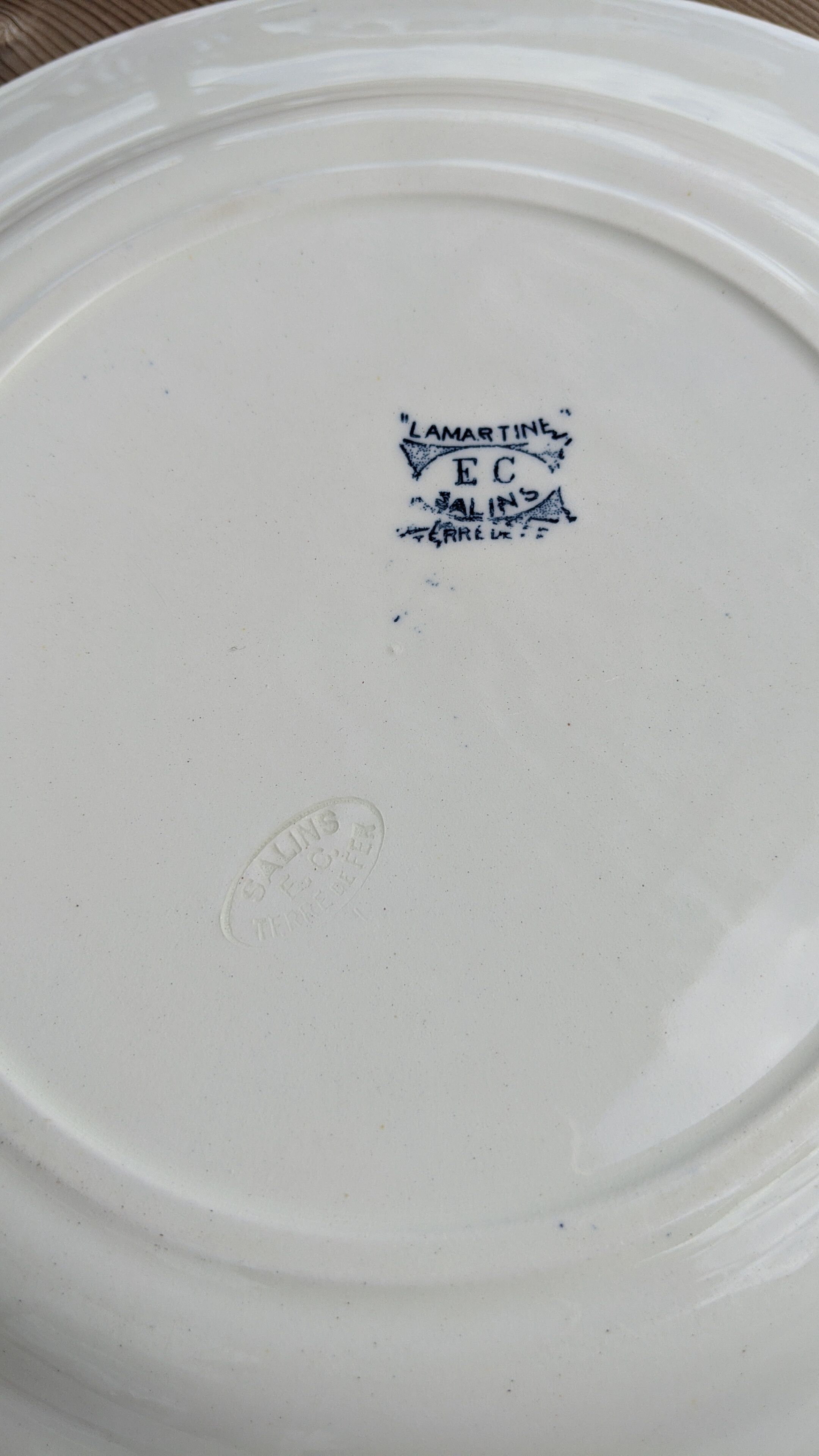 Dish - serving plate Terre de fer Salins