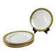 6 assiettes "Yvonne" en terre de Fer, Orchies, début XXe