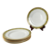 6 assiettes "Yvonne" en terre de Fer, Orchies, début XXe