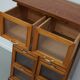 Vintage Dutch Beech & Pine Haberdashery Shop Cabinet / Vitrine, 1950s