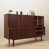 Buffet haut en palissandre, design danois, années 1960, designer : Johannes Andersen, fabrication : Skaaning Furnitu