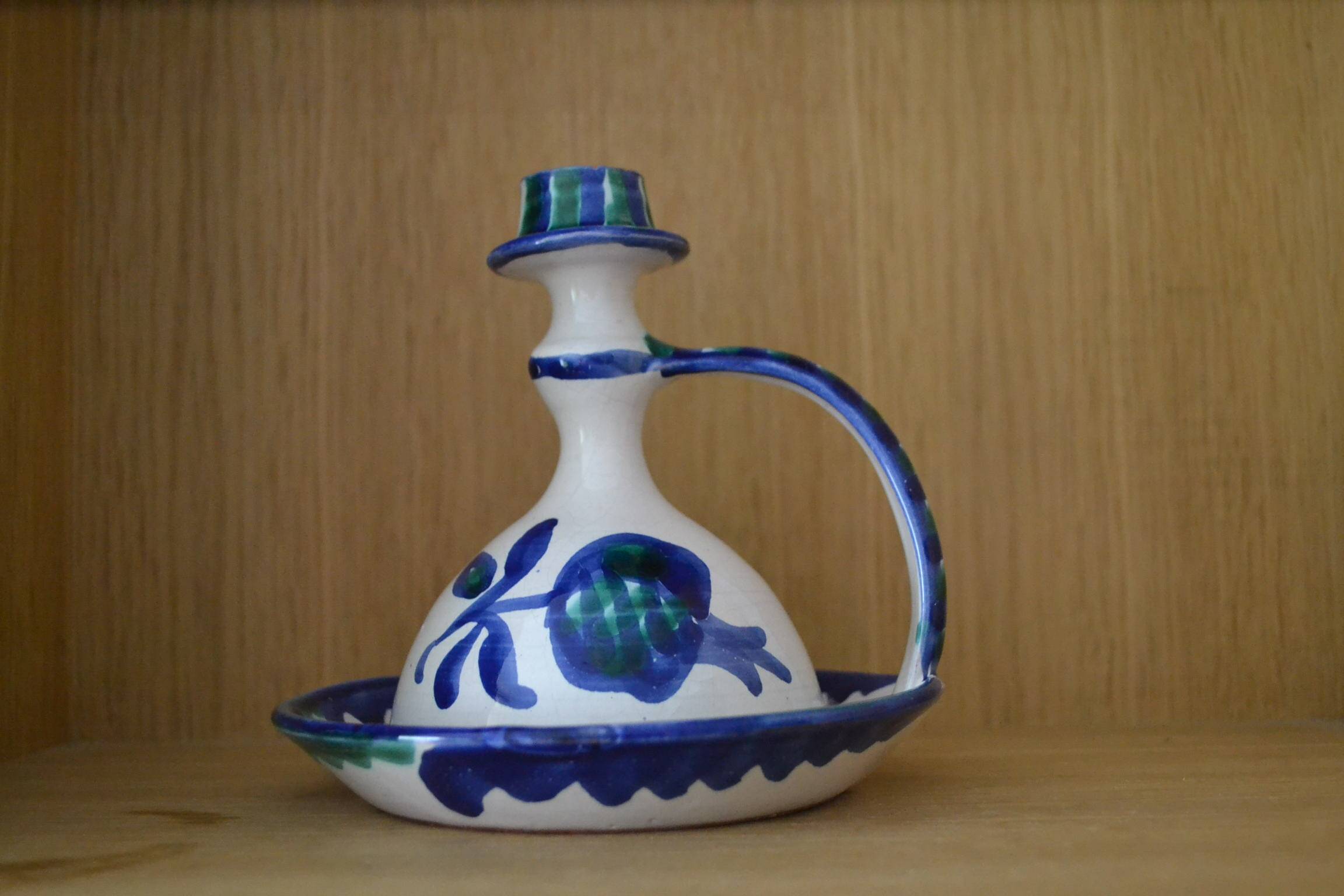 Spanish candlestick hand-painted