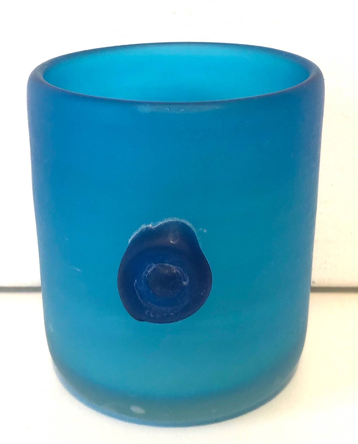 Blue Blown Glass Vase