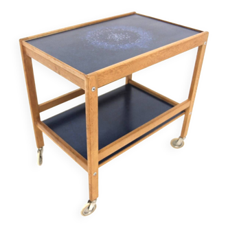 Scandinavian trolley in oak and formica, Sweden, 1960