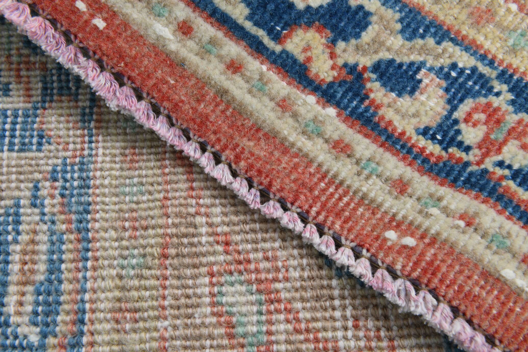Classic Red & Blue Oversize Vintage Rug, 310x404Cm