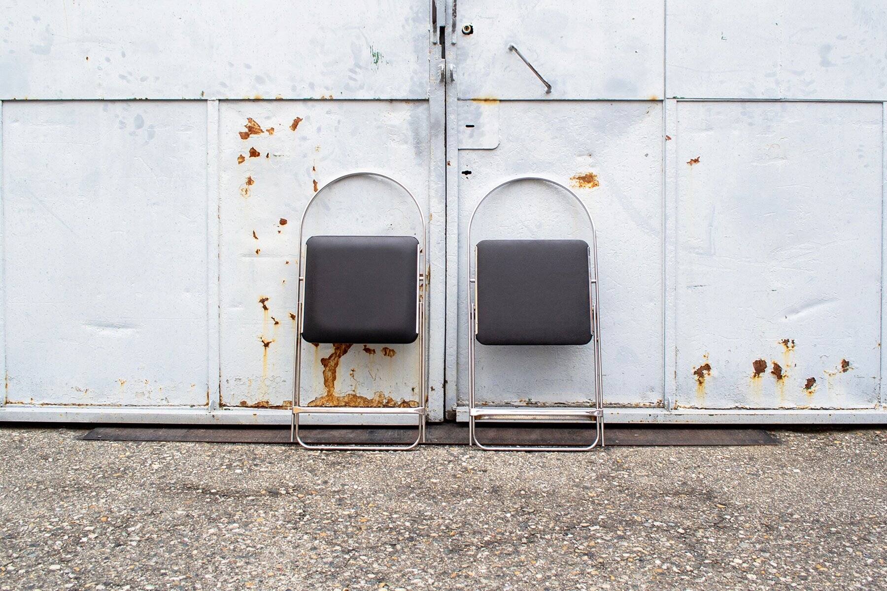 Sedie pieghevoli Aprilina di Gae Aulenti per Zanotta, 1964, set of 2