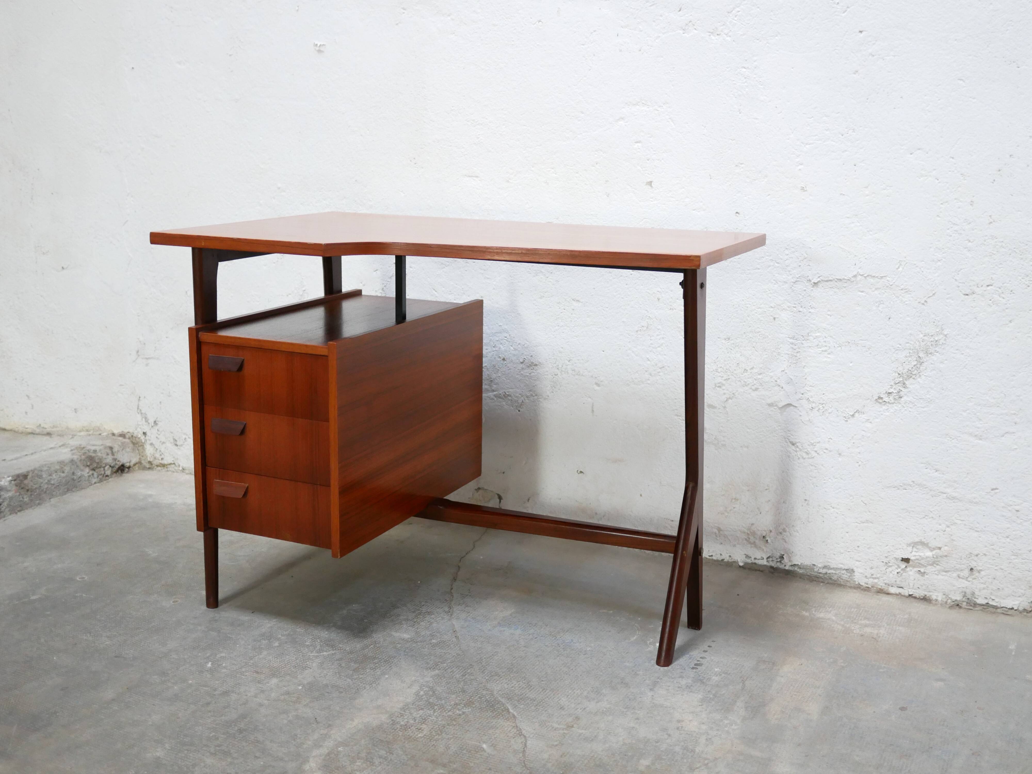 Vintage Scandinavian teak desk