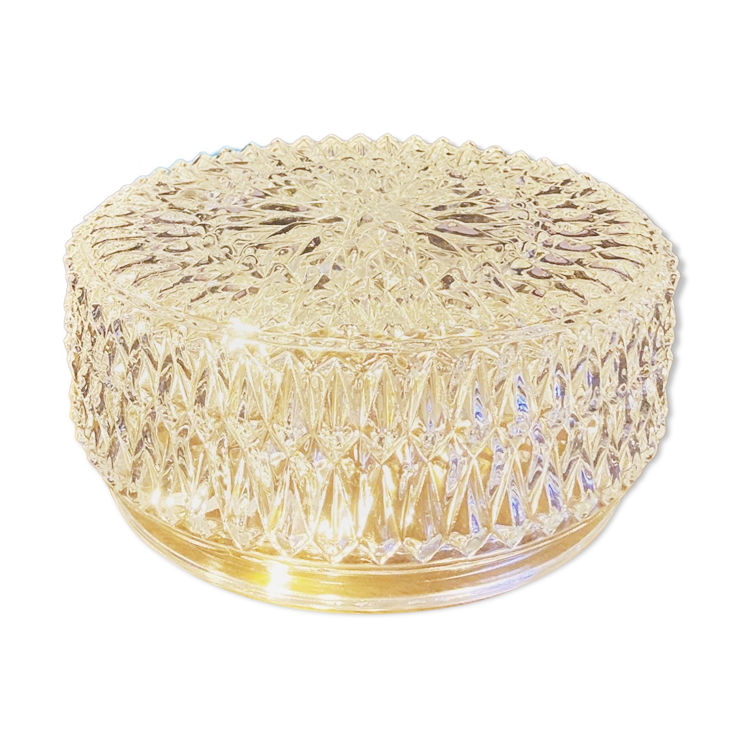 Moulded glass ceiling globe