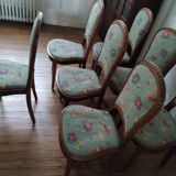 Sept chaises anciennes de style louis XVI