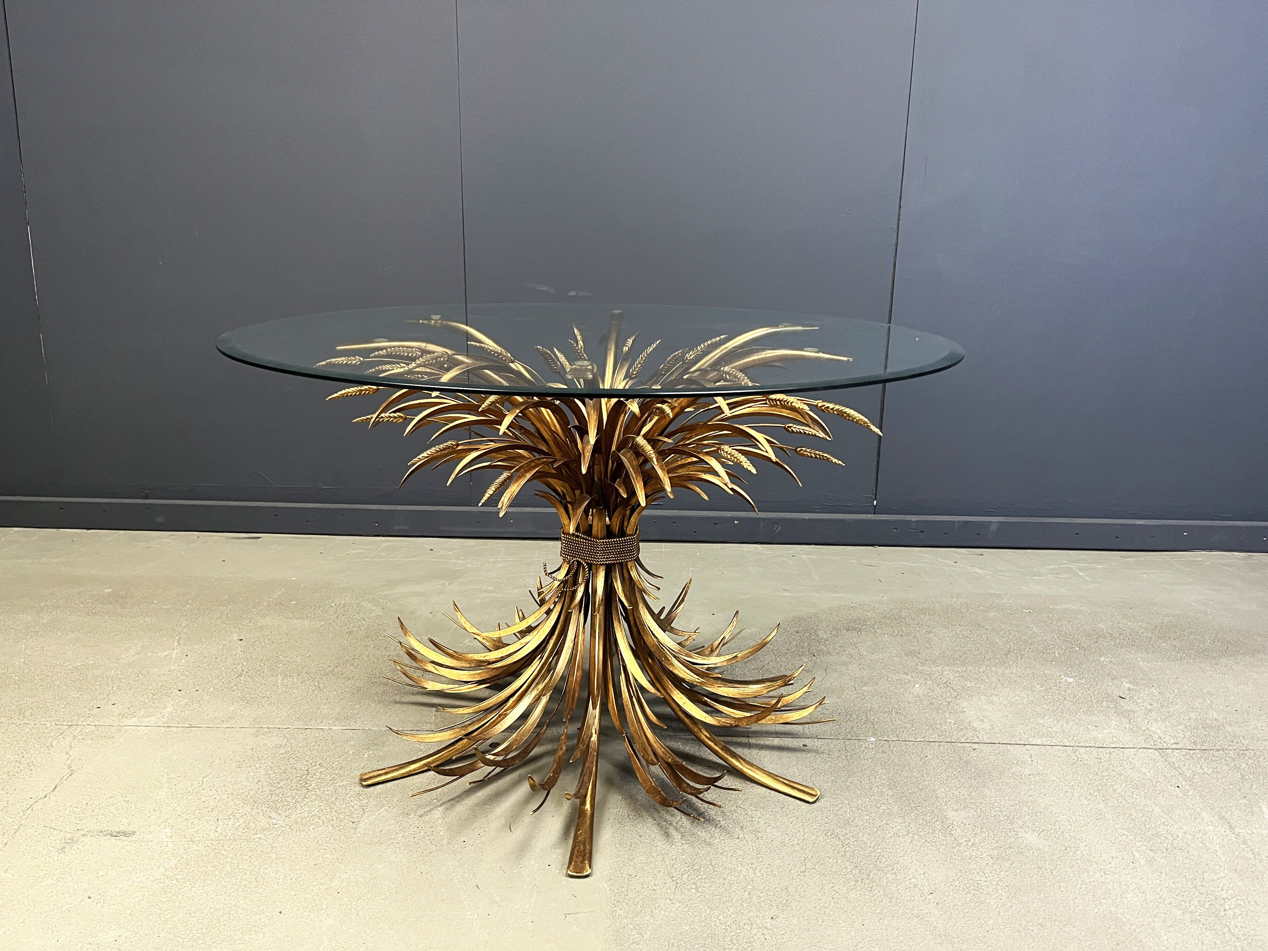 Gilt metal Coco Chanel dining table, 1960s