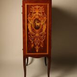 Bar cabinet in wood marquetry