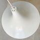 White vintage witch hat / trumpet hanging lamp