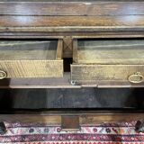 Buffet with 2 bodies in oak and chestnut, Breton work, late 18th century.