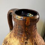 Large West Germany ceramic pitcher vase from the 70s