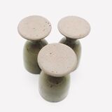 Set of three ceramic mazagrans