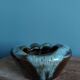 Flamed ceramic ashtray in the style of Vallauris or West Germany