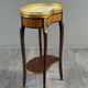 Louis XVI style gueridon in mahogany and gilded bronze, 20th century