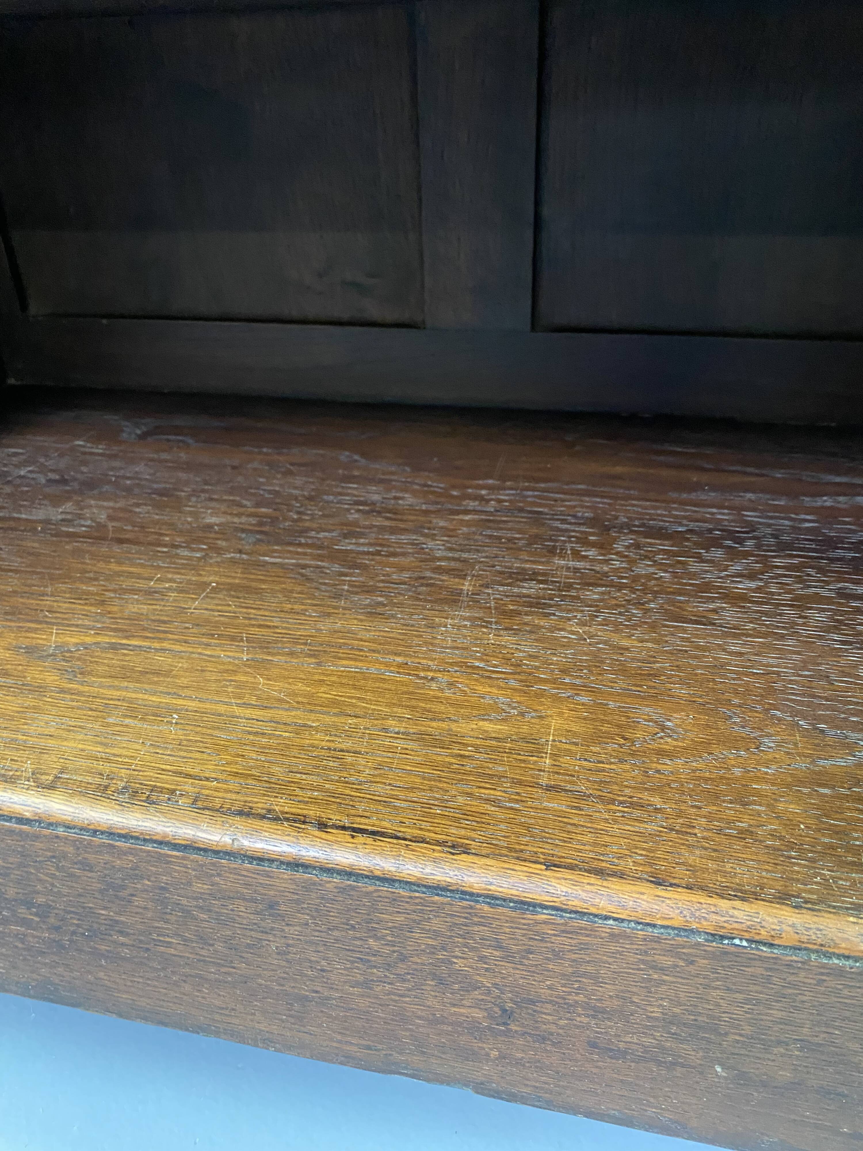 Large vintage wooden bookcase